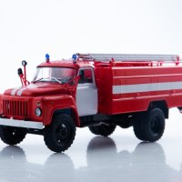 ГАЗ-53 AC-30-106Г пожарна - мащаб 1:43 на АвтоИстория моделът е нов в кутия, снимка 1 - Колекции - 43634855
