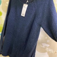S.Oliver ново тъмно син дамски пуловер 46 размер, снимка 2 - Блузи с дълъг ръкав и пуловери - 32339017