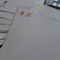 Златна роза-Луксозни пощенски пликове и хартия за писма, снимка 2 - Други ценни предмети - 32602401