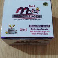 Комплект Малика Про Колаген 3 в 1 Регенериращ и възстановяващ козметичен крем, снимка 4 - Козметика за лице - 43623571