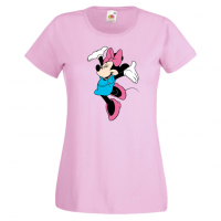 Дамска тениска Minnie Mouse 6 Подарък,Изненада,Рожден ден,, снимка 5 - Тениски - 36530786