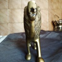 бронзова статуетка-лъв, снимка 3 - Антикварни и старинни предмети - 26547345