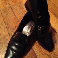 Дамски испански обувки 38 черни естествена кожа Pie Santo , снимка 7 - Дамски елегантни обувки - 26851157