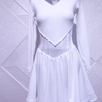 Бяла рокля за спортни танци , снимка 9 - Детски рокли и поли - 41140912