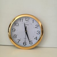 Стенен часовник с бял циферблат ф23 см / 3501, снимка 2 - Стенни часовници - 43459891