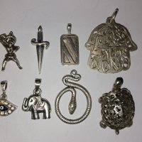 Сребърни висулки, снимка 3 - Колиета, медальони, синджири - 43453318