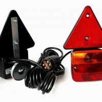  Комплект стопове за ремаркета,каравани,бусове Amio закрепване с магнит, букса и кабели, снимка 1 - Аксесоари и консумативи - 38558687