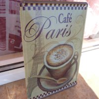 Метална табела кафе Париж френско кафе Франция Cafe Paris, снимка 2 - Рекламни табели - 43341032