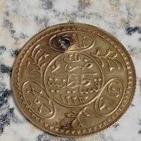 Стара Златна Османска монета 1/2 Турски Алтън хайрие , снимка 5 - Нумизматика и бонистика - 43766756
