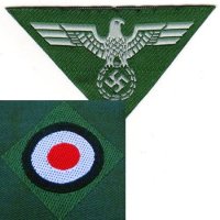 Германия, Трети райх, Вермахт - нашивки за шапка, снимка 1 - Колекции - 40600579