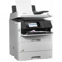 Принтер Мастиленоструен Мултифункционален 4 в 1 Цветен Epson WorkForce RIPS WF-C579RDTWF Копир Принт, снимка 5 - Принтери, копири, скенери - 33567110