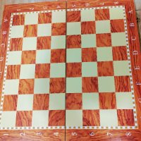 Дъска за шах, дъска за табла, голяма 48х48см, дървена шахматна дъска за табла и дама, Шахмат, Игра, снимка 5 - Шах и табла - 28527992