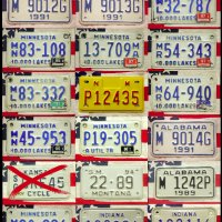 Американски Мотоциклетени регистрационни номера табели USA + PANAMA, снимка 1 - Колекции - 38136023