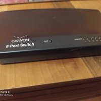 Canyon 8 port switch, снимка 1 - Друга електроника - 39854391