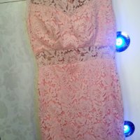 Секси рокля от брюкселска дантела в цвят пепел от рози 🌸 🌸 🌸 , снимка 3 - Рокли - 28569730