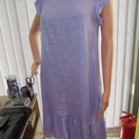 ленена рокличка в лилаво, снимка 4 - Рокли - 37454055