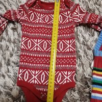 Коледни костюмчета за бебчета до 18 месеца +ПОДАРЪК нов чифт топли чорапки , снимка 12 - Комплекти за бебе - 39105068