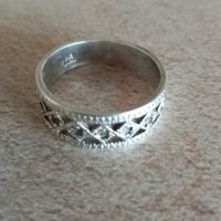 Сребърен пръстен-халка, снимка 1 - Пръстени - 27078752