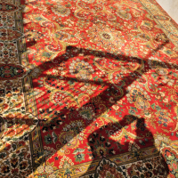 Прекрасен персийски ръчно вързан килим, снимка 8 - Килими - 44909088