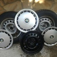 Продавам гуми с джанти за БМВ е30, снимка 1 - Гуми и джанти - 26617290