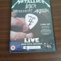 Двойно ДВД Metallica, Slayer, Megadeth, Anthrax – The Big 4: Live From Sofia, Bulgaria, снимка 1 - DVD дискове - 43952621