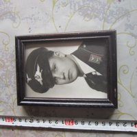 Стара немска снимка войник летец 3 Райх картина , снимка 1 - Картини - 28353662