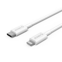 Кабел USB Type C към Lightning 1m Бял 3A Orico CL01-10 Cable USB Type C to Lightning M/M, снимка 3 - USB кабели - 35580615