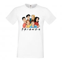 Мъжка тениска Friends art 1, снимка 5 - Тениски - 33028480