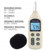 SLM-270 Уред за измерване нивото на звука 30 ~ 130dBA, шумомер, снимка 3 - Други инструменти - 33453033