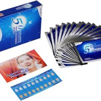 Висококачествени избелващи ленти 5D Teeth Whitening Strips 28бр., снимка 5 - Стоматология - 43256824