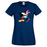 Дамска тениска Mickey & Minnie ,Мини Маус,Микки Маус.Подарък,Изненада,, снимка 5 - Тениски - 36526185