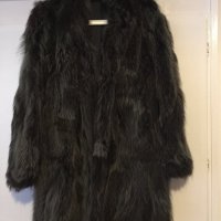 Продавам дамско кожено палто от миеща мечка, снимка 1 - Палта, манта - 43155483