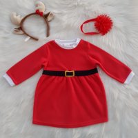 Детска Коледна рокля H&M 9-12 , снимка 13 - Бебешки рокли - 42950882