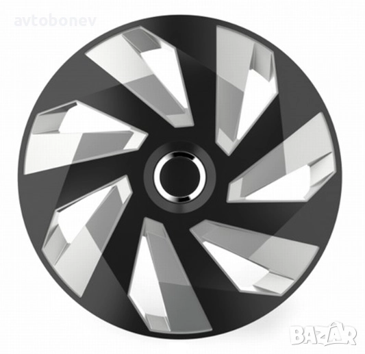 ТАСОВЕ ЗА ДЖАНТИ 14" VERSACO VECTOR RC BLACK/SILVER, снимка 1
