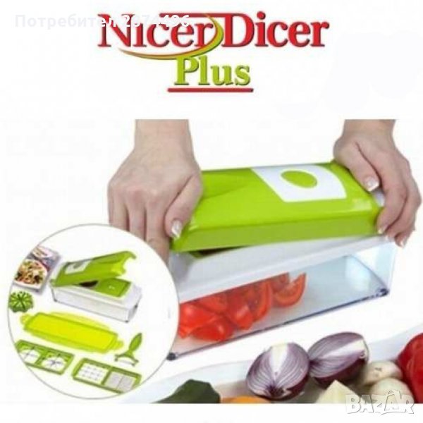 0728 Революционно кухненско ренде - Nicer Dicer Plus, снимка 1