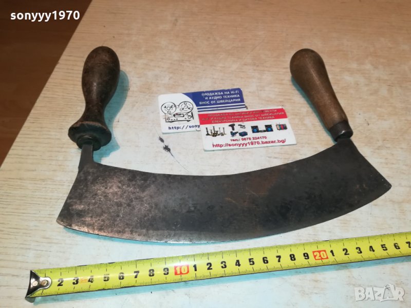 СТАР НОЖ ОТ ФРАНЦИЯ С ДВЕ ДРЪЖКИ 1112211943, снимка 1