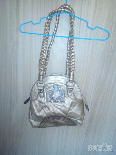 Малка, златиста дамска чанта Guess, снимка 1