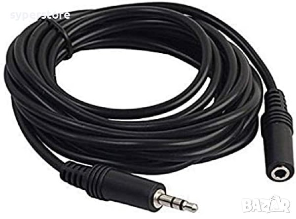Кабел стерео жак на стерео жак удължител 10м Digital One SP00658 мъжко-женско, снимка 1