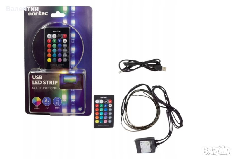 USB LED лента Nor-Tec, снимка 1