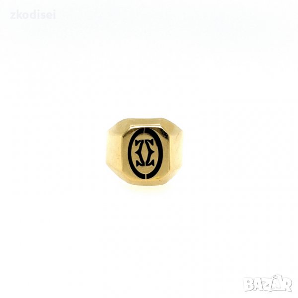 Златен мъжки пръстен 5,94гр. размер:62 14кр. проба:585 модел:4043-4, снимка 1
