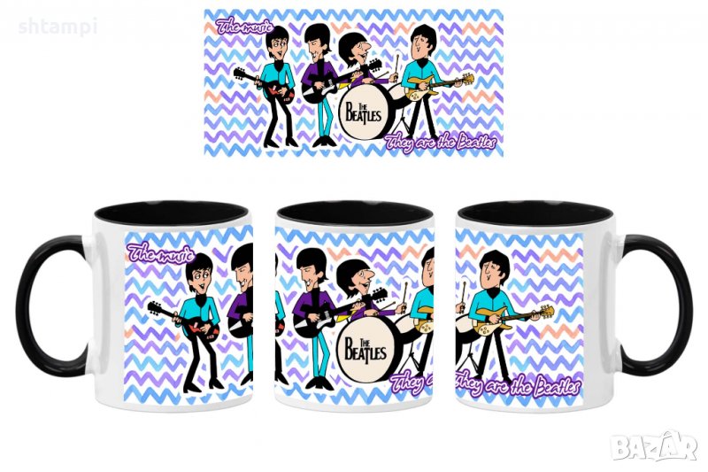 Чаша Beatles 15,Керамична Чаша, Кафе Чай, Игра,Изненада,Подарък,Повод,Празник,Рожден Ден, снимка 1