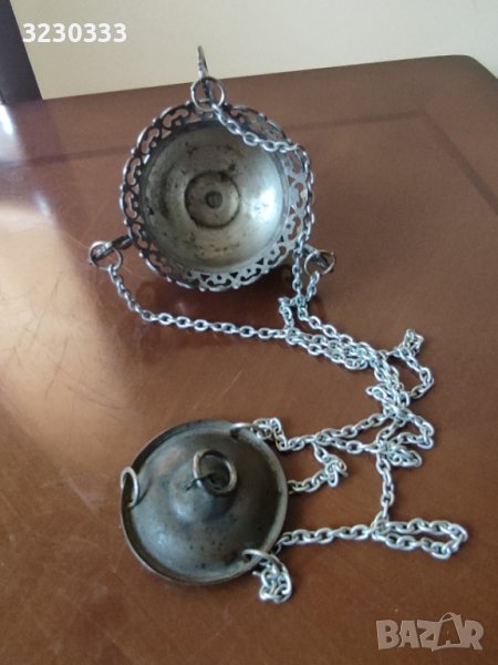 Посребрено кандило старинно , снимка 1