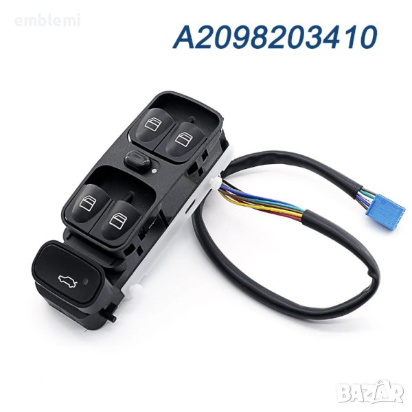 Панел ел. стъкла копчета A2098203410 MERCEDES C CLASS W203 C180 C200 C220, снимка 1