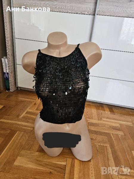 Дамски парти потник с паети,  С, снимка 1