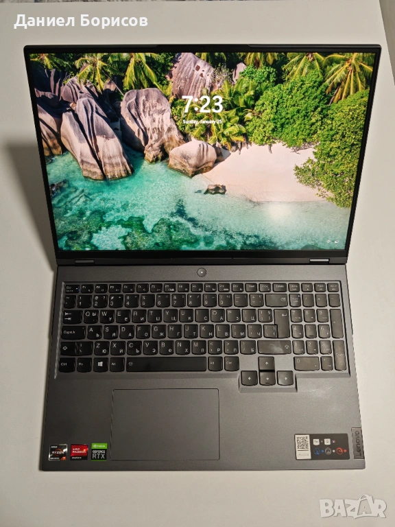 Lenovo Legion 5 Pro 16ACH6H QHD 165Hz, RTX 3060, Ryzen 7 5800H, 32GB RAM, 1TB SSD, снимка 1