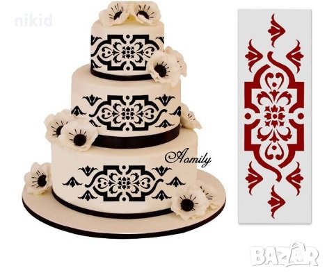 Стил Народни носии шаблон стенсил въздушна четка боя украса торта декор и  scrapbooking , снимка 1