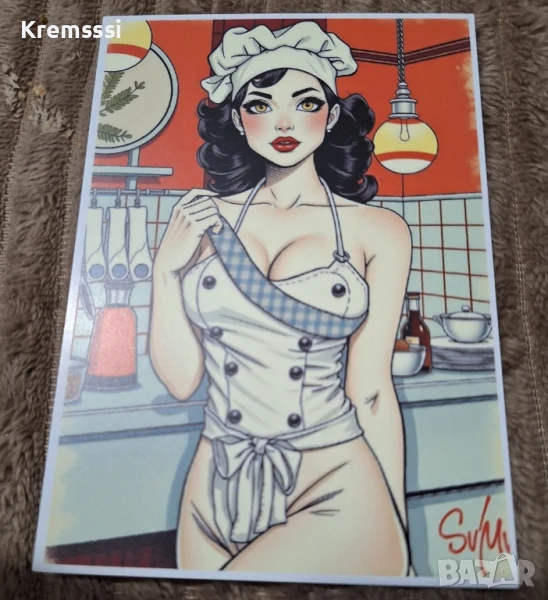 Еротична пощенска картичка/секси момиче, снимка 1