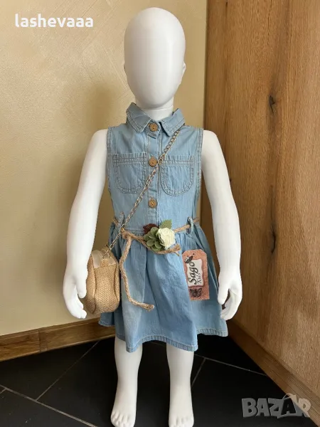 Рокли за момичета дънкови, снимка 1