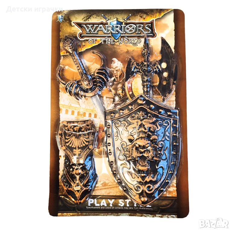 Рицарски комплект с меч, с щит, с лък, 3 модела, снимка 1