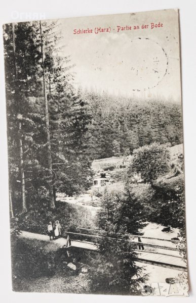 Стара черно-бяла картичка Харц 1913, снимка 1